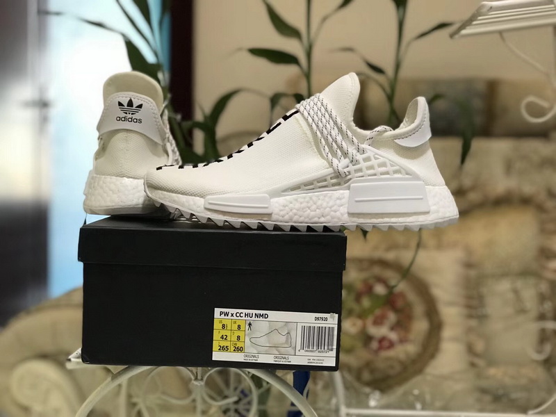 Authentic Chanel x Pharrell x Adidas Originals Hu NMD White